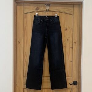 Edwin Japanese Denim Marli Wide Leg Jeans Dimmed DARK Indigo Wash LIKE NEW EUC